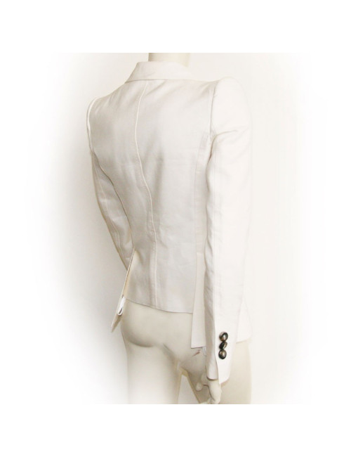 Plastron DISQUERED2 blanc cassé T40 ital