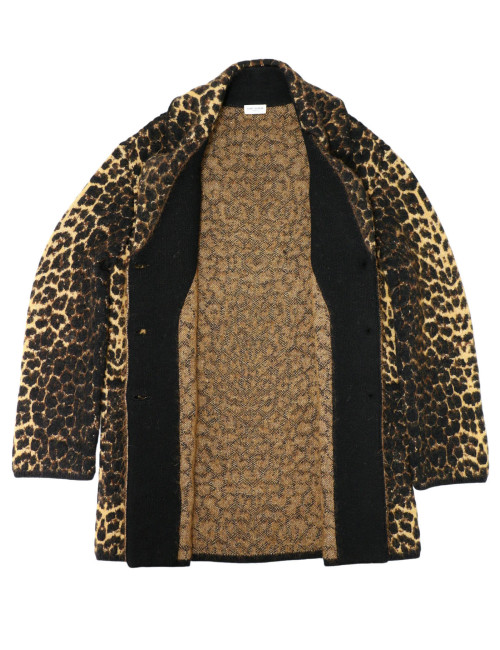 Manteau SAINT LAURENT léopard laine mohair