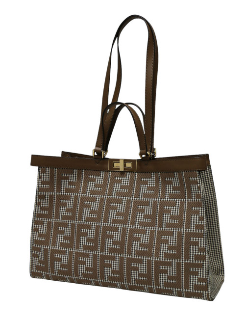Cabas Peekaboo FENDI X-Tote pied de poule