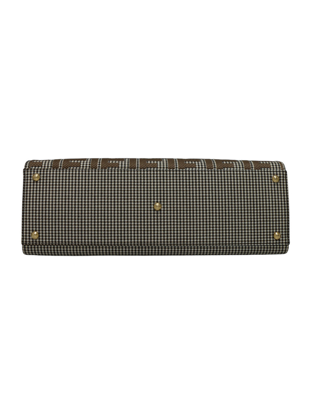 Cabas peekaboo FENDI pied de poule