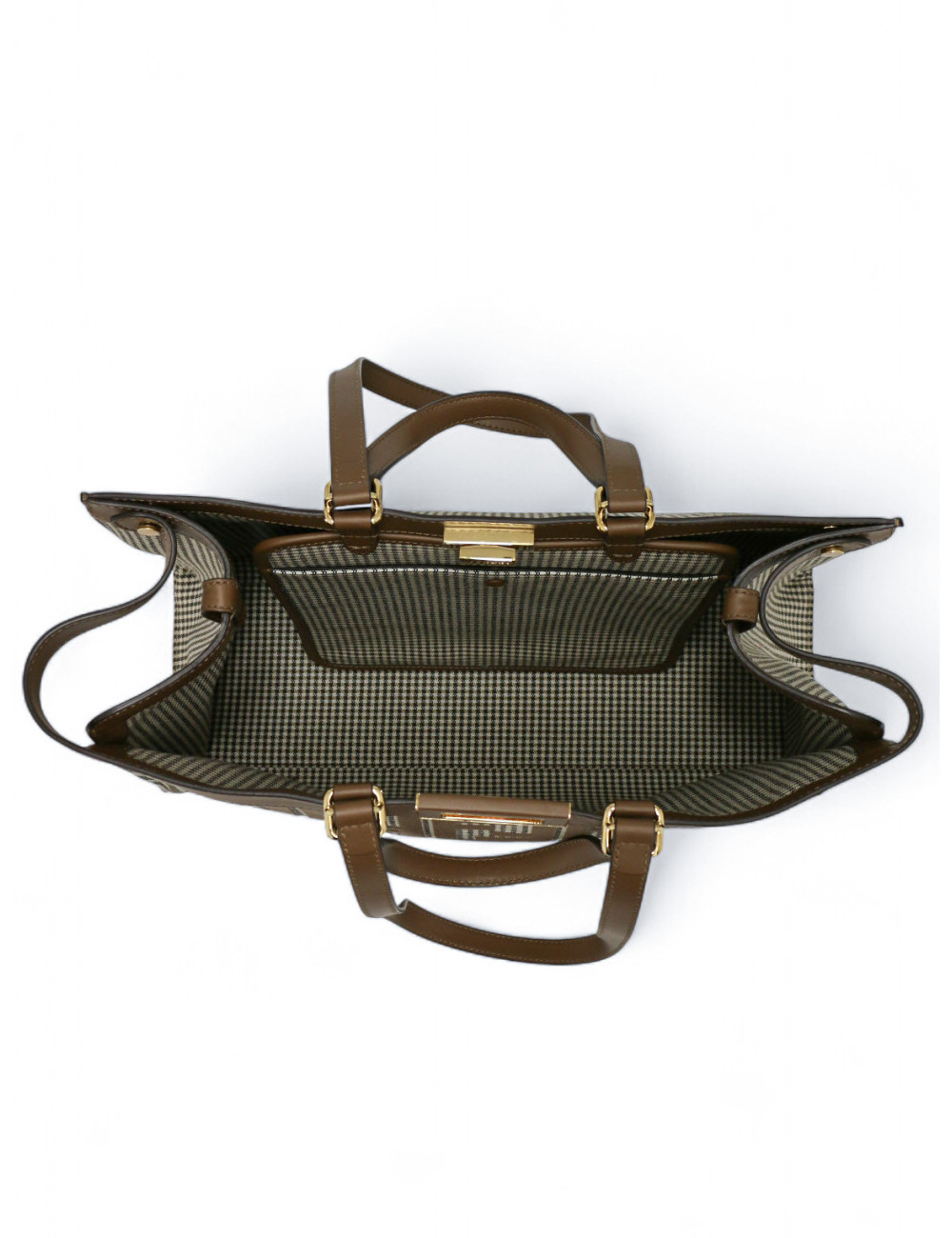 Cabas Peekaboo FENDI X-Tote pied de poule