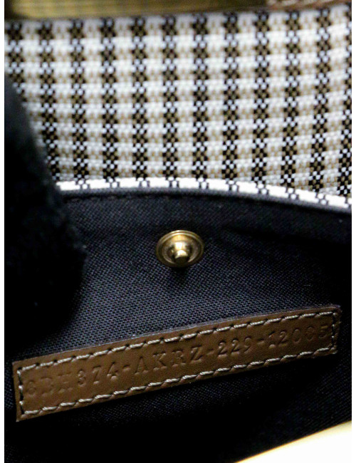 Cabas peekaboo FENDI pied de poule