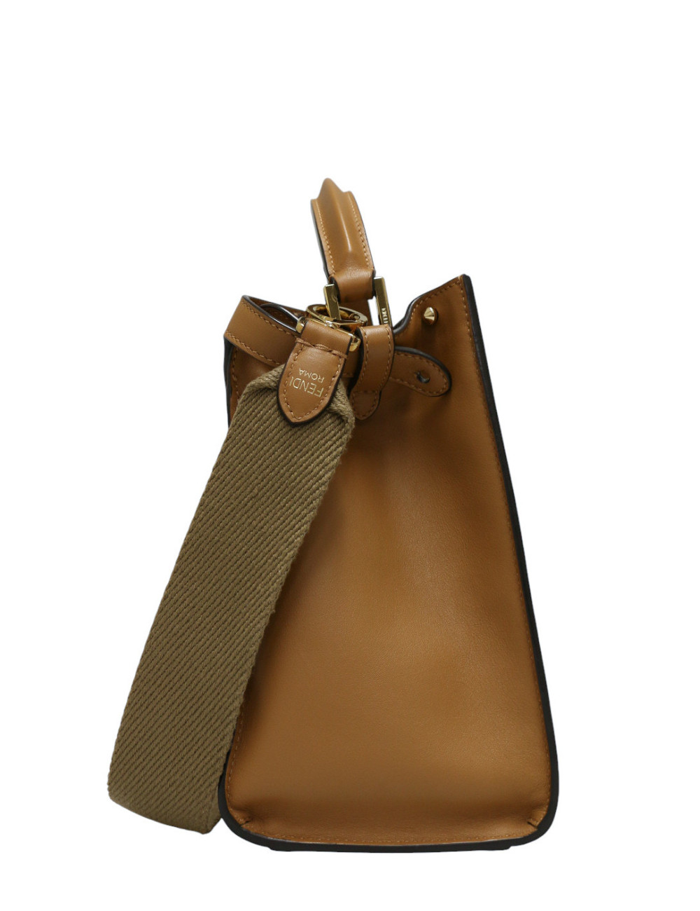 Sac Peekaboo FENDI gold intérieur FF mouton