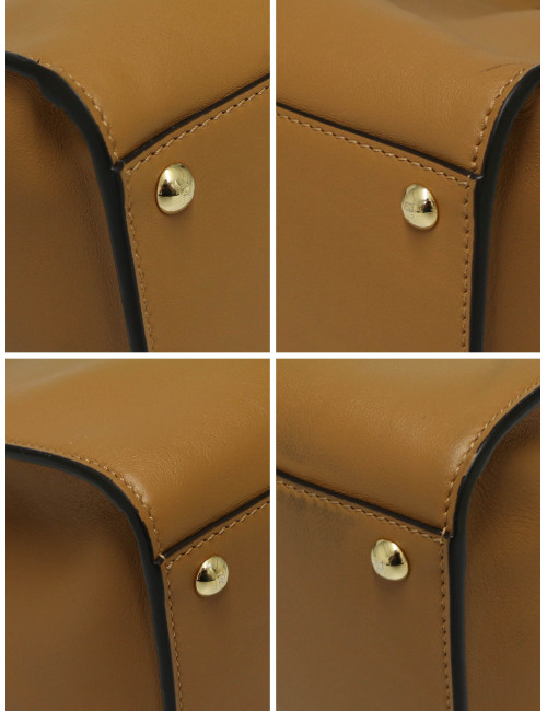 Sac Peekaboo FENDI gold intérieur FF mouton