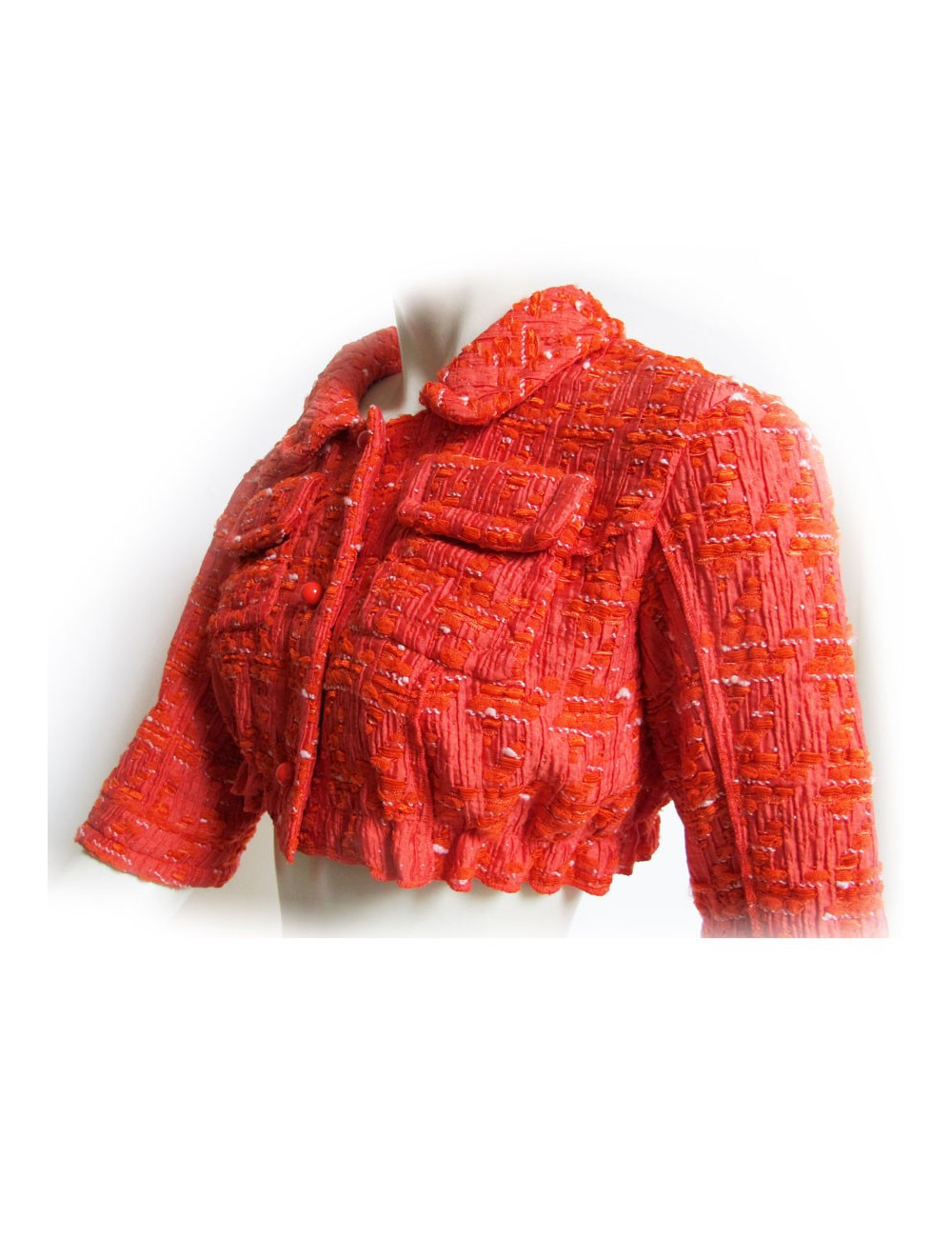 Veste courte orange NINA RICCI T38