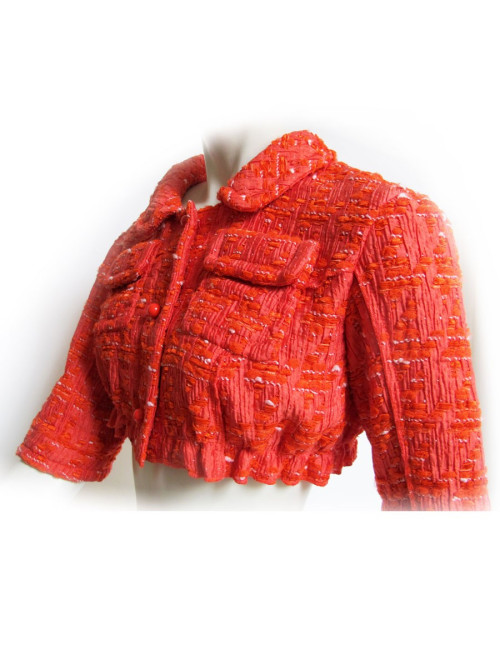 Veste courte orange NINA RICCI T38