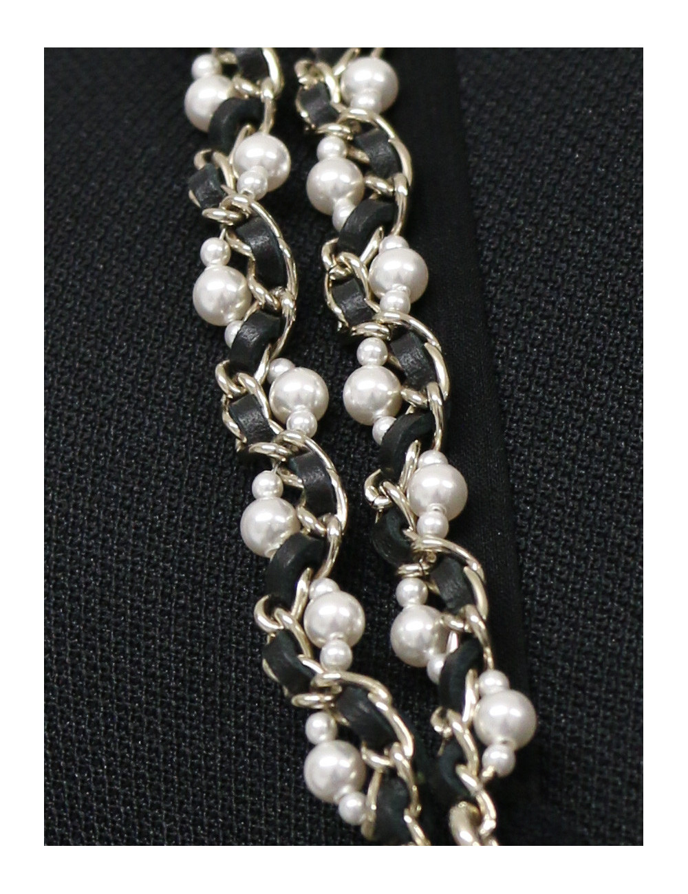 Jumpsuit CHANEL bretelles chaine bijou