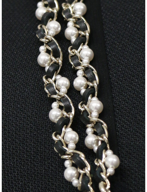 Combinaison T 34 CHANEL bretelles chaine bijou