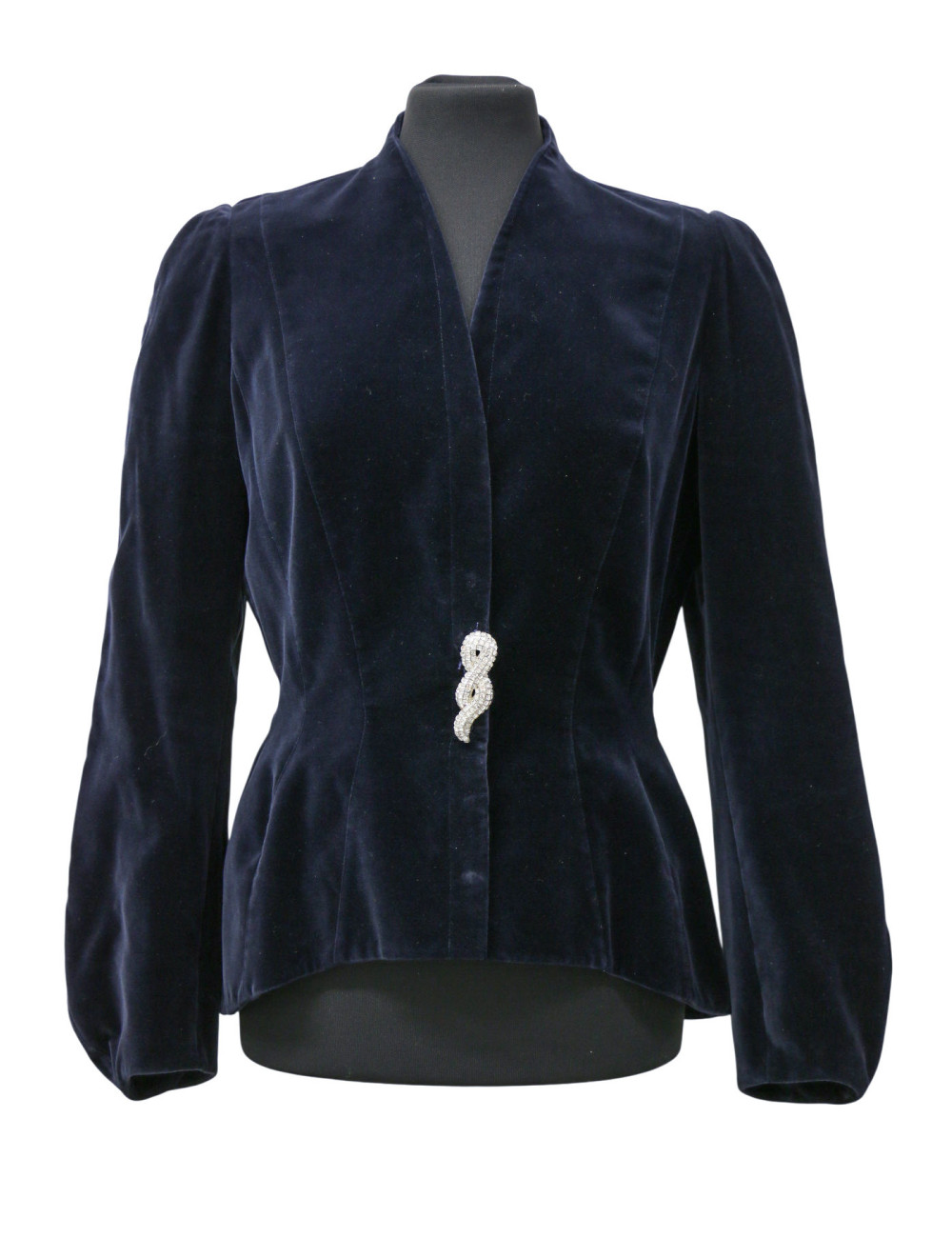 Veste T42 THIERRY MUGLER velours broche strass