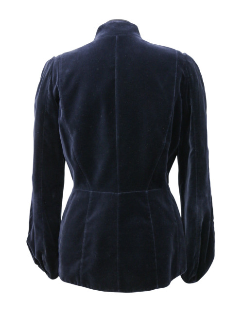 Veste T42 THIERRY MUGLER velours broche strass