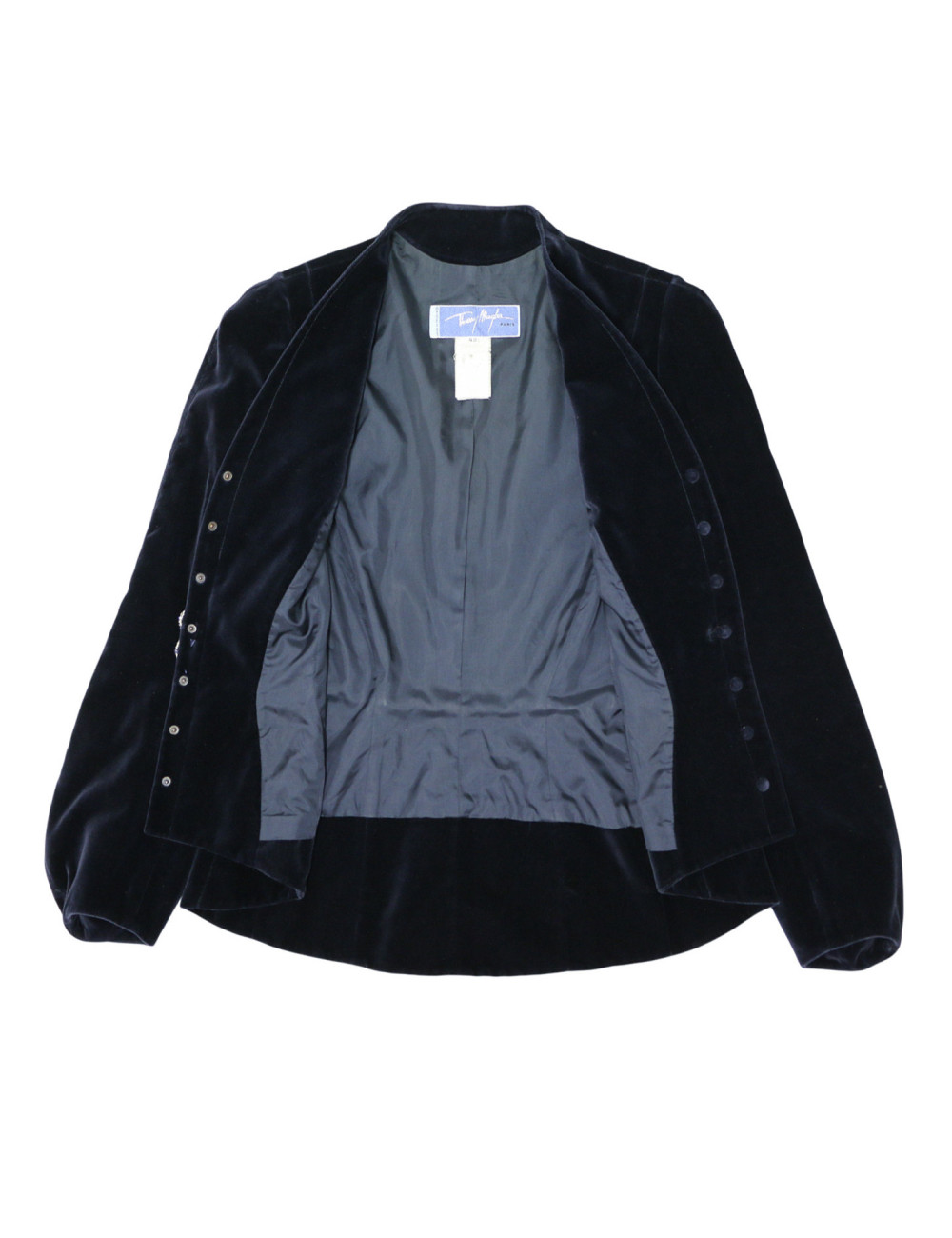 Veste T42 THIERRY MUGLER velours broche strass