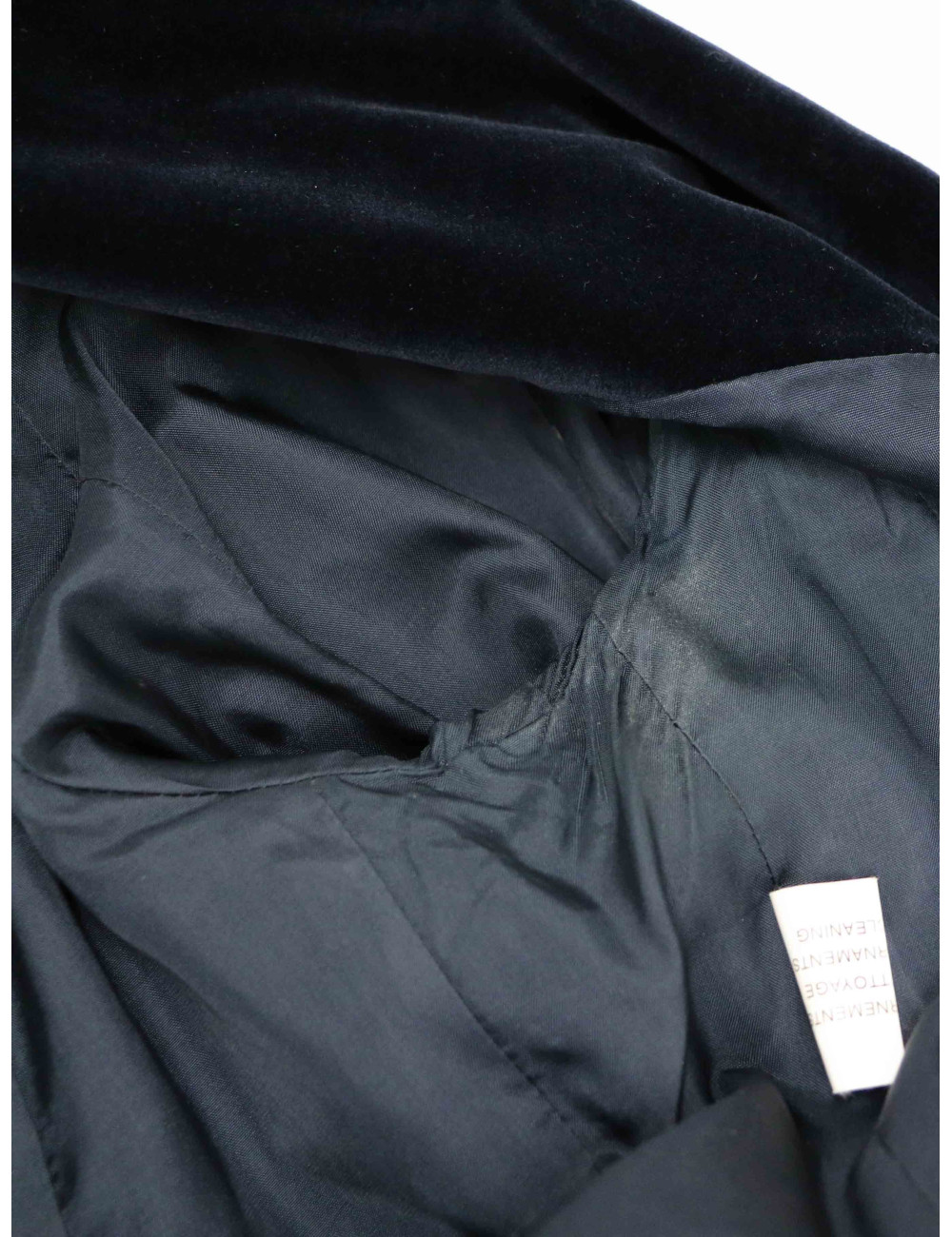 Veste T42 THIERRY MUGLER velours broche strass