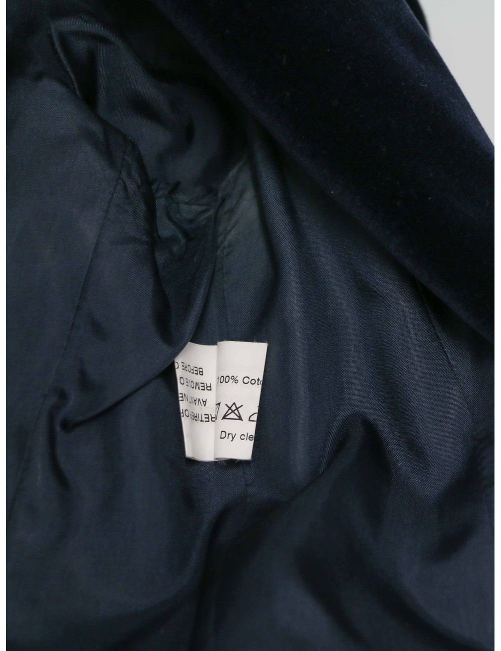 Veste T42 THIERRY MUGLER velours broche strass