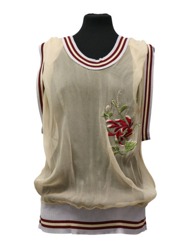 JEAN PAUL GAULTIER haut avec capuche brodé 2