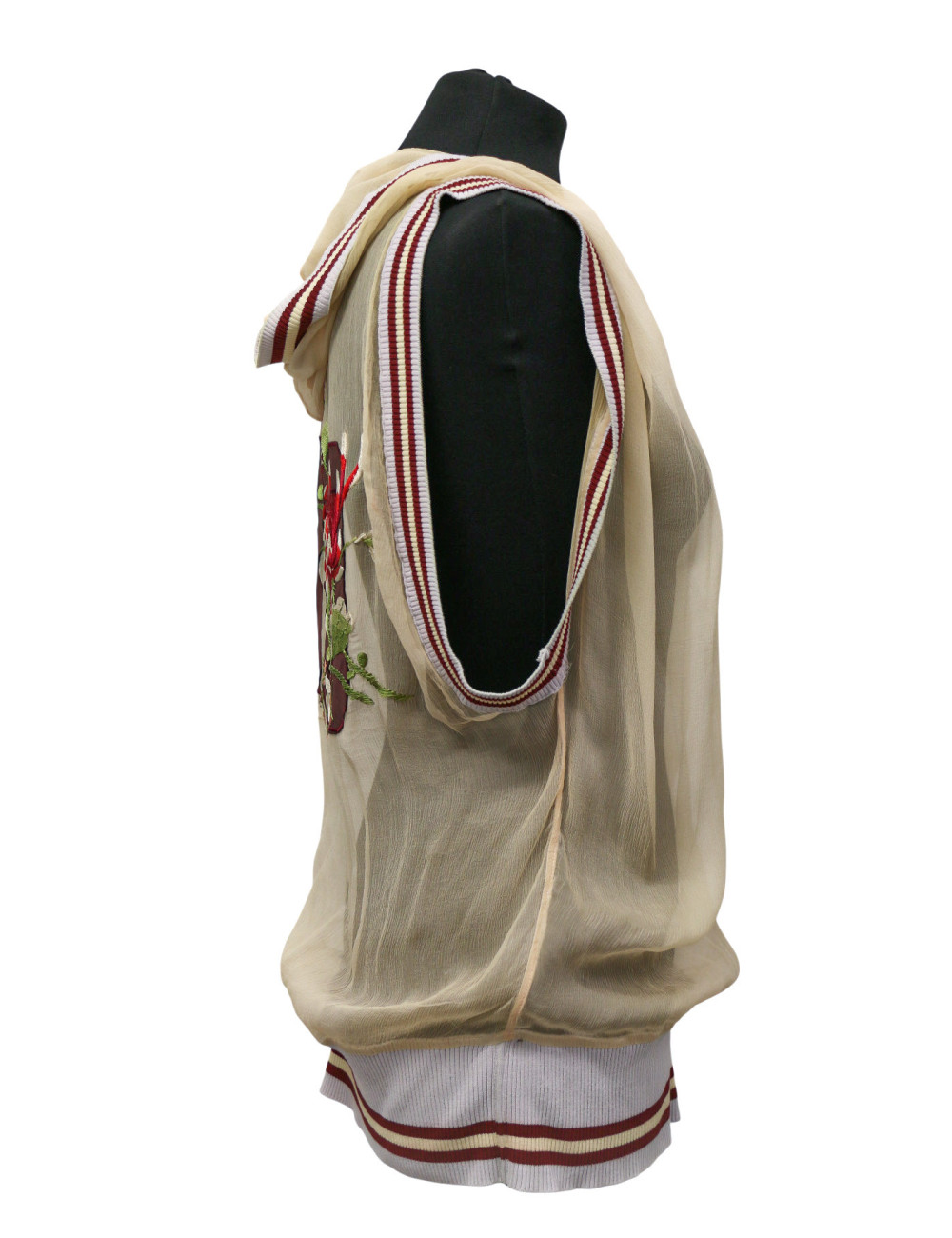 JEAN PAUL GAULTIER haut avec capuche brodé