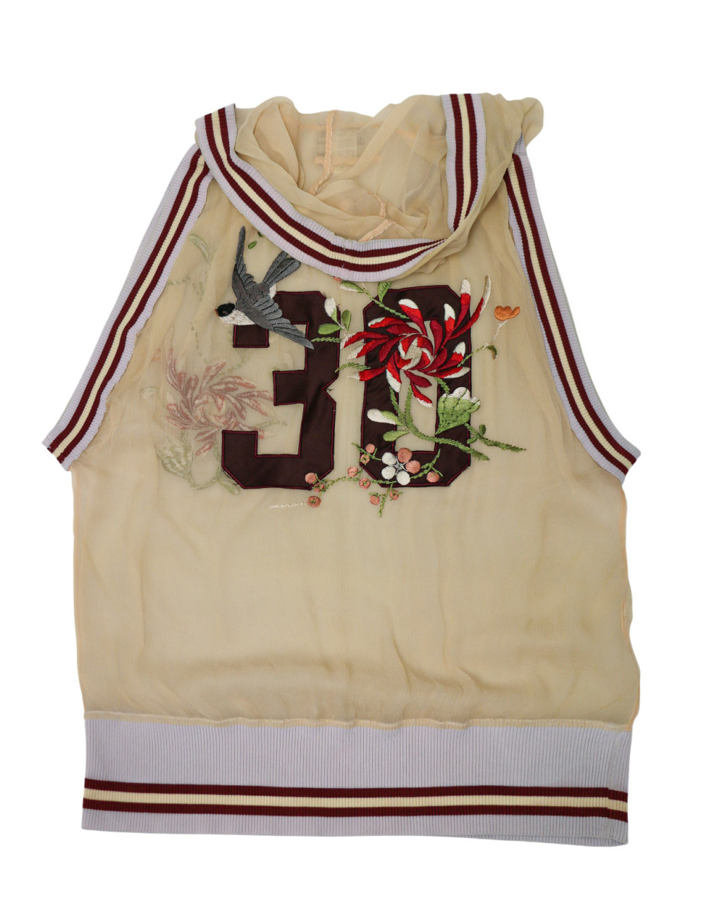 JEAN PAUL GAULTIER haut avec capuche brodé