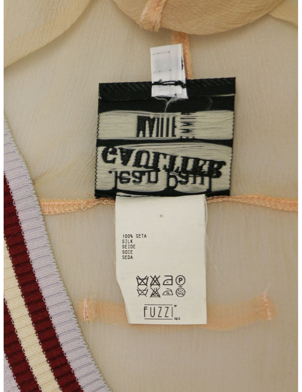 JEAN PAUL GAULTIER haut avec capuche brodé