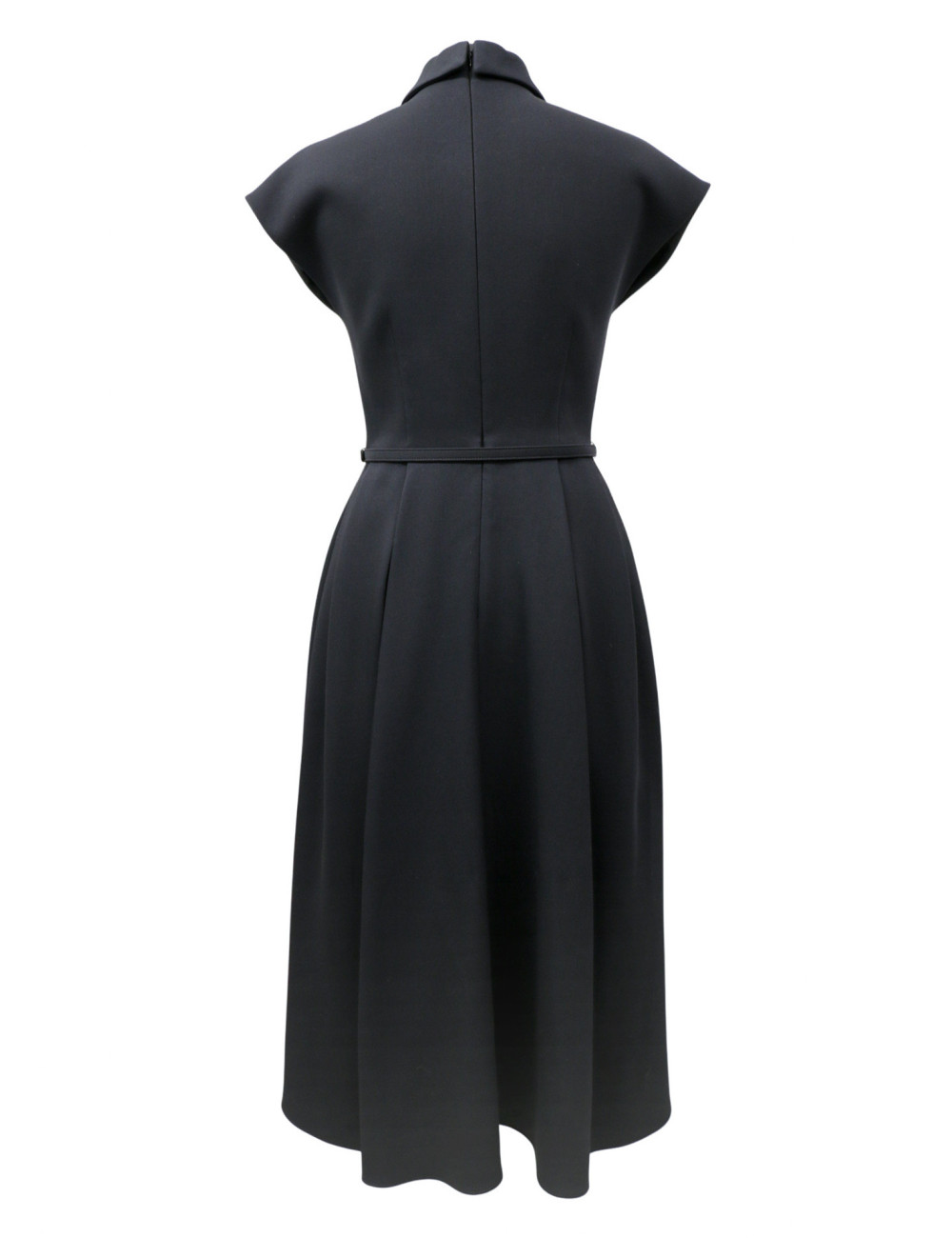 Robe CHRISTIAN DIOR longue T38 laine noire