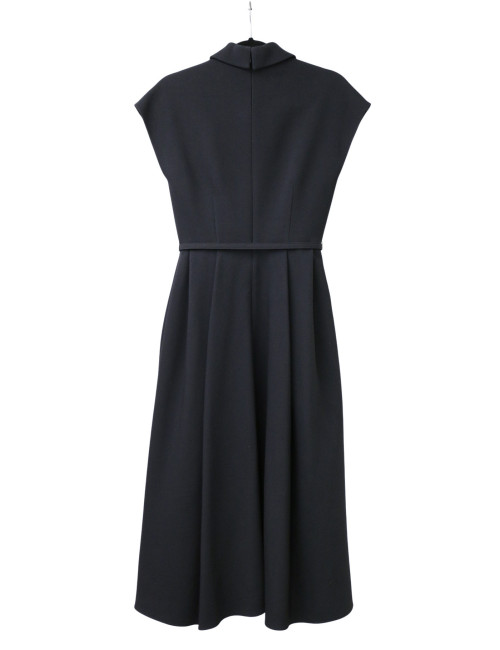 Robe CHRISTIAN DIOR longue T38 laine noire