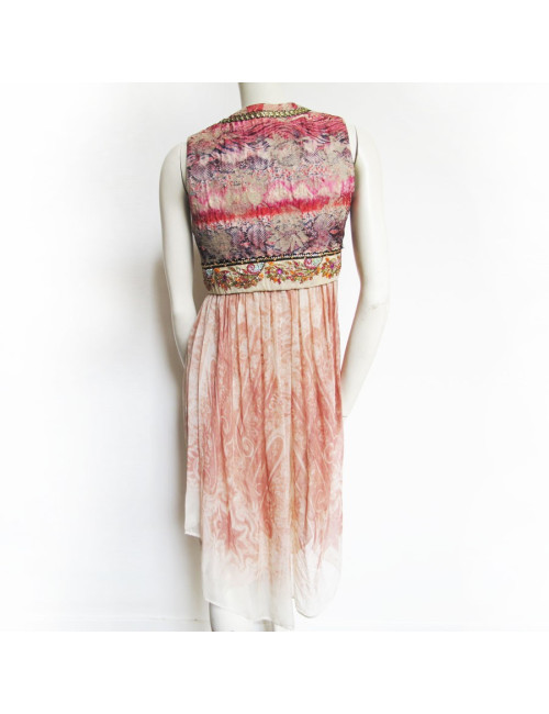 Veste gilet long SHARE SPIRIT dans les tons pastel