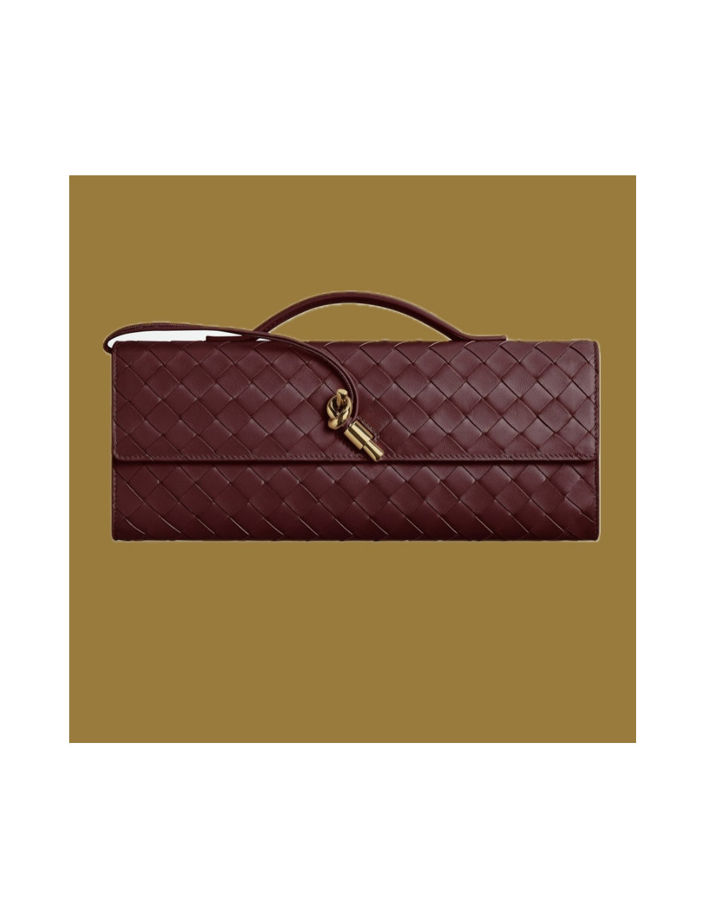 Pochette Andiamo BOTTEGA VENETA bordeaux