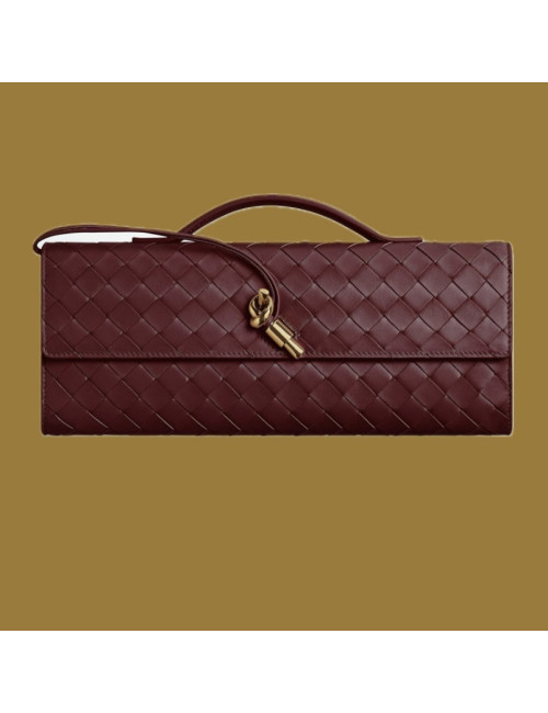 Pochette Andiamo BOTTEGA VENETA bordeaux