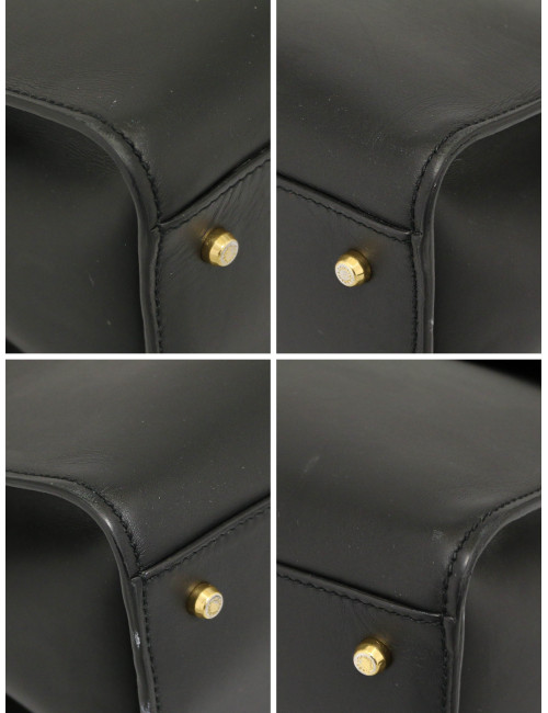 Sac Sicily DOLCE & GABBANA GM cuir box noir bandoulière