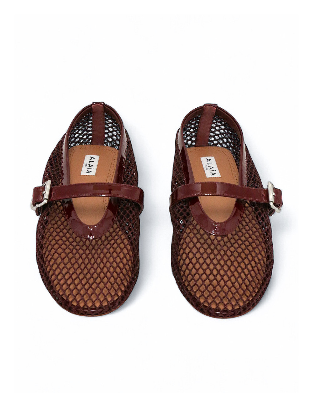 Ballerines ALAIA T40 vernies bordeaux