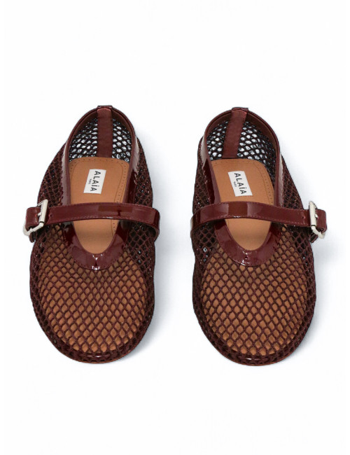 Ballerines ALAIA T40 vernies bordeaux