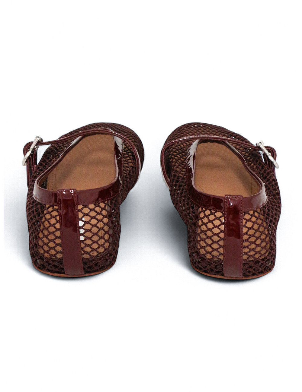 Ballerines ALAIA T40 vernies bordeaux