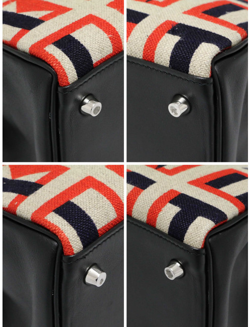 Kelly 28 toile de camp Hermès lettres au carré noir