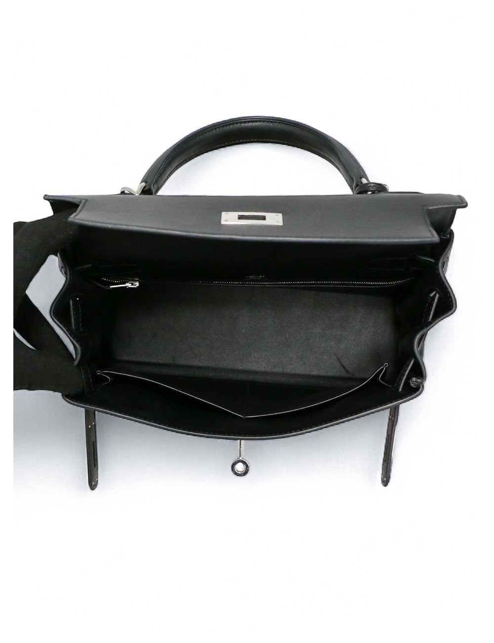 Kelly 28 toile de camp Hermès lettre au carré