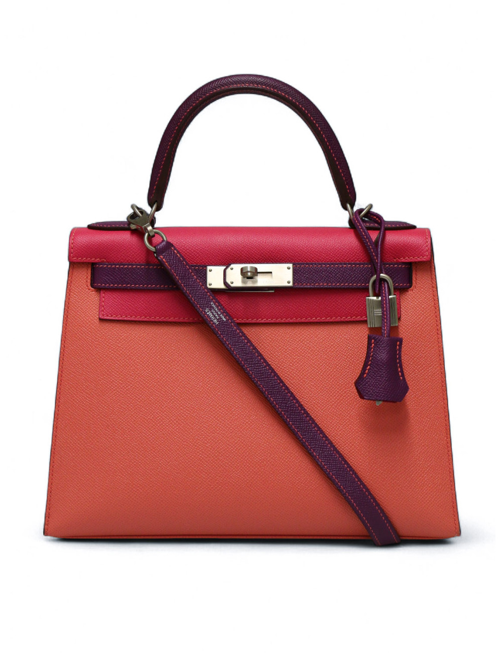 Kelly tricolore 28 HERMES epsom sellier