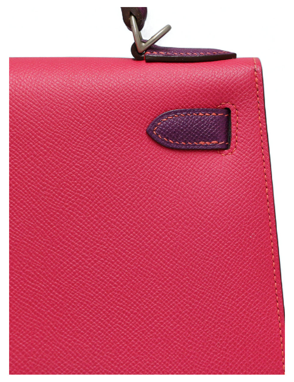 Kelly tricolore 28 Hermès epsom : occasion certifiée authentique