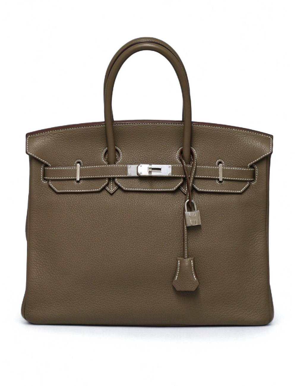 Birkin 35 HERMES étoupe Taurillon Clémence