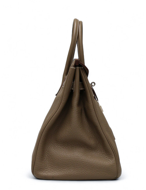 Birkin 35 HERMES Taurillon Clémence Taupe