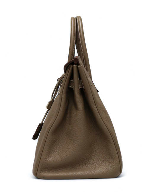 Birkin 35 HERMES Taurillon Clémence Taupe