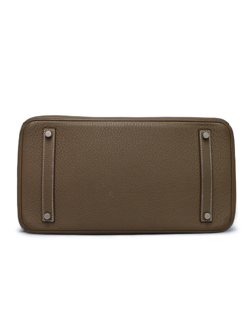 Birkin 35 HERMES Taurillon Clémence Taupe