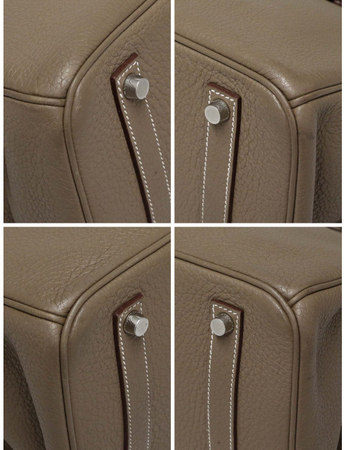 Birkin 35 HERMES Taurillon Clémence Taupe