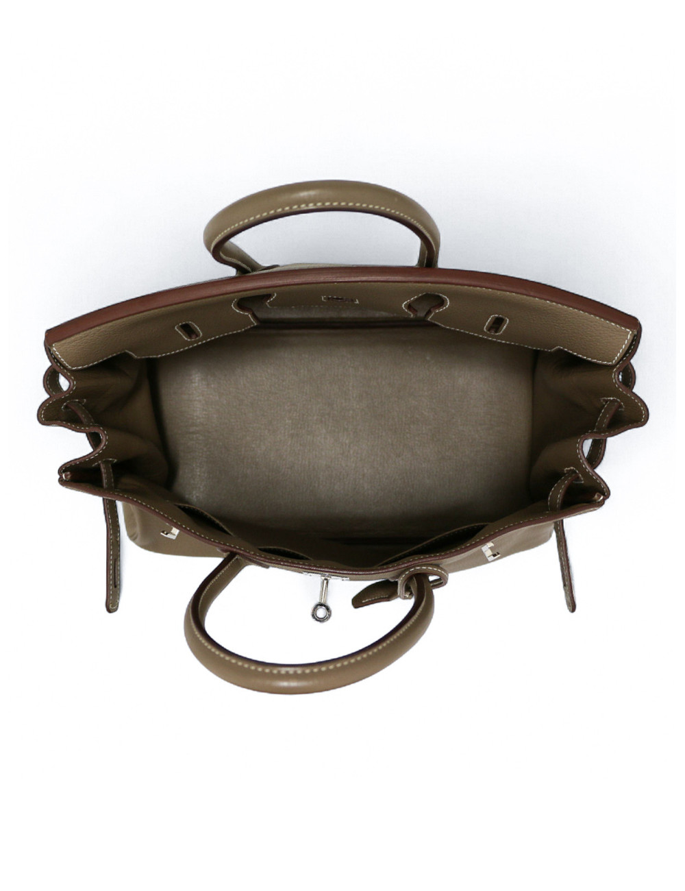 Birkin 35 HERMES Taurillon Clémence Taupe