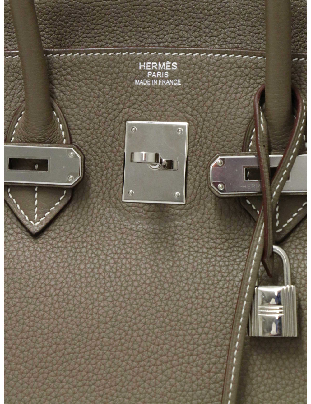 Birkin 35 HERMES Taurillon Clémence Taupe