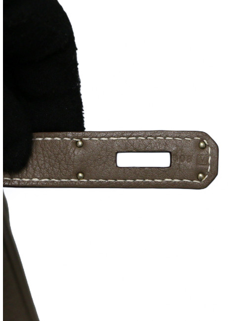 Birkin 35 HERMES Taurillon Clémence Taupe