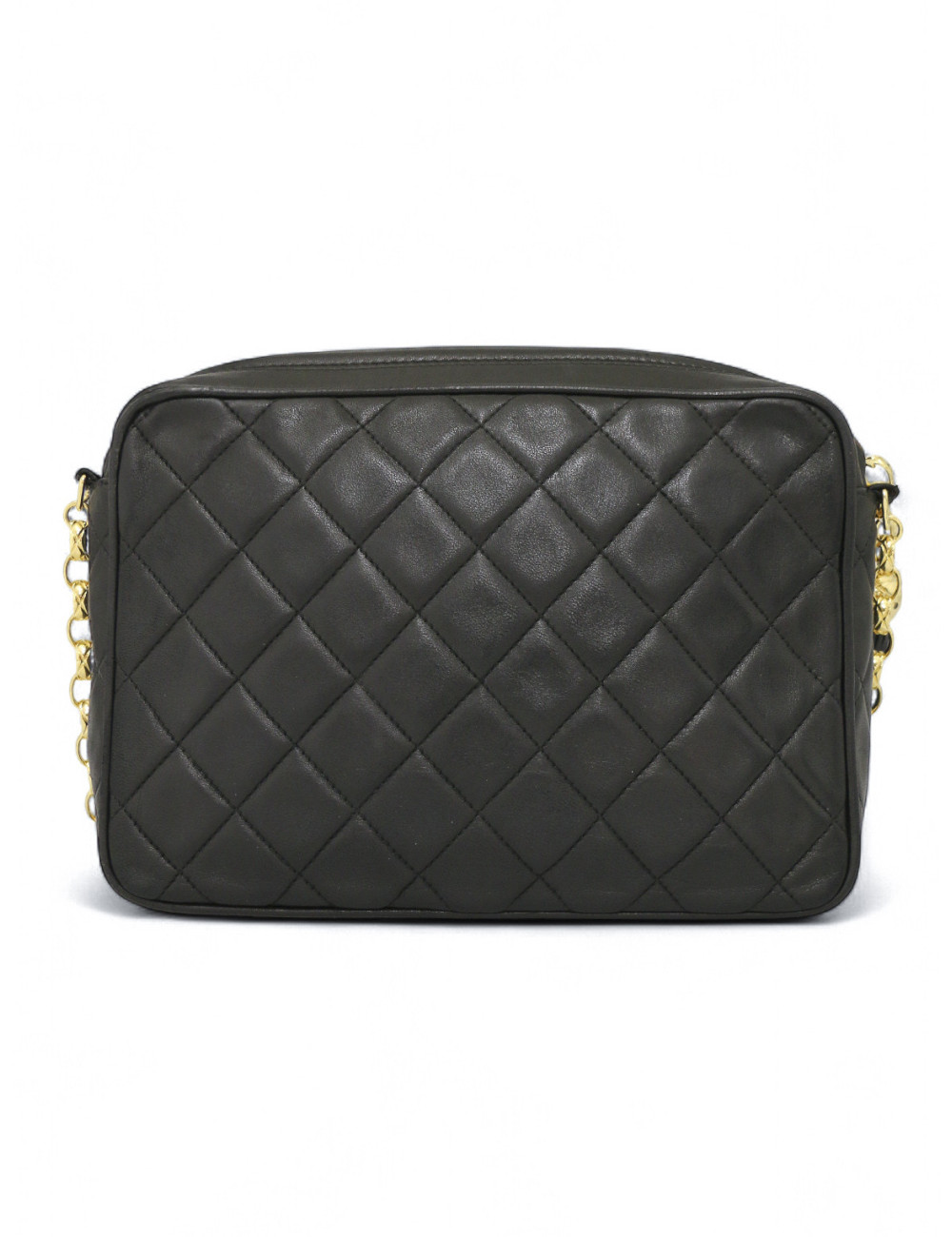 Sac Caméra vintage CHANEL cuir d'agneau