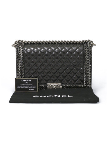 Sac Boy Chanel triple chaine noir 2