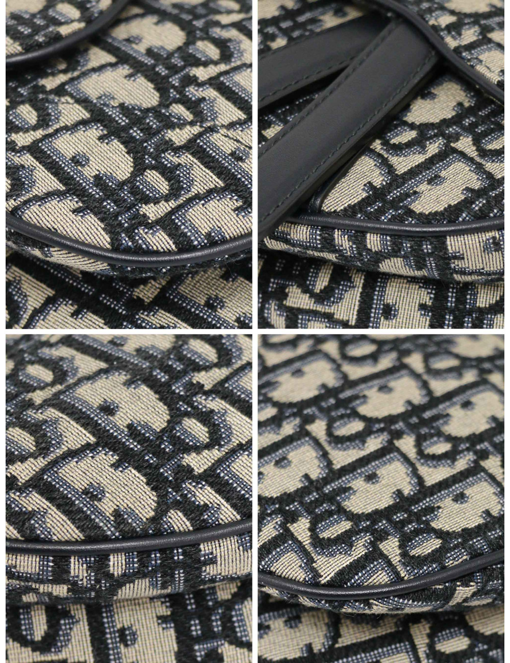 Mini saddle Dior bleu