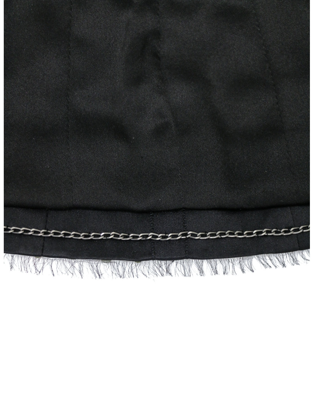 Veste CHANEL Lesage noire tweed satin