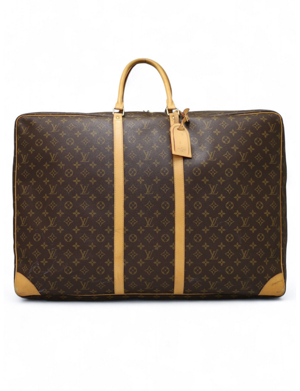 Grande valise LOUIS VUITTON souple toile Monogram