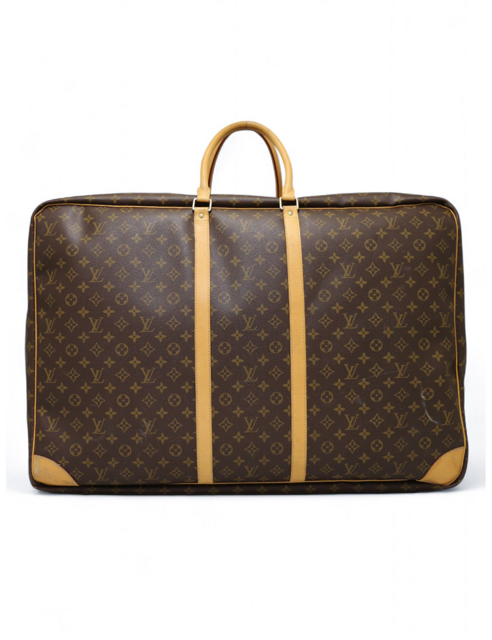 Grande valise LOUIS VUITTON souple toile Monogram
