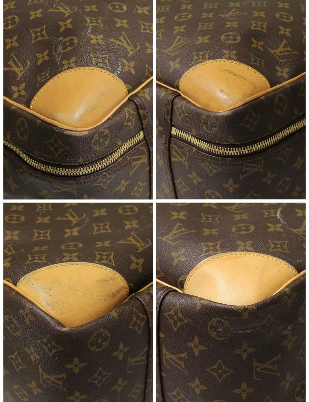 Grande valise LOUIS VUITTON souple toile Monogram