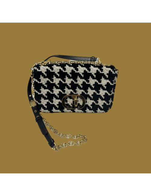 Sac Caro Christian Dior pied de poule